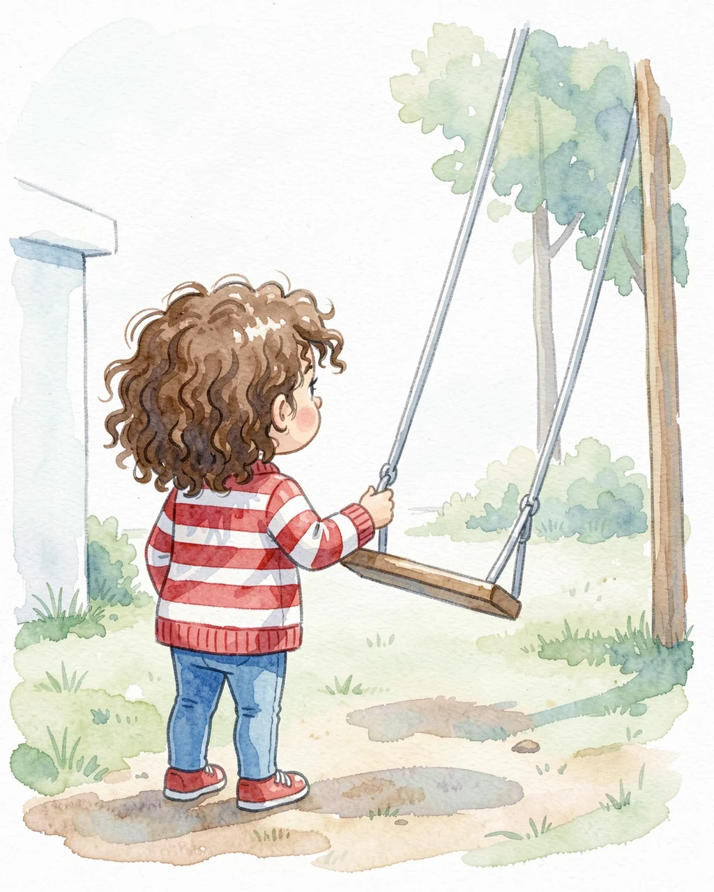 Illustration for page 3 of “The Bright-Bucket Girl”