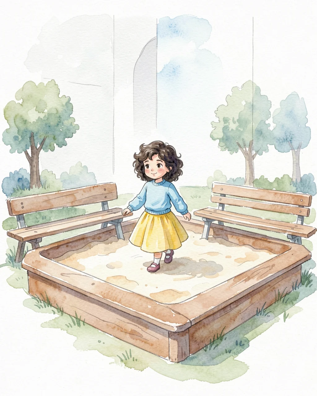 Illustration for page 2 of “Мяч, который хочет друга”