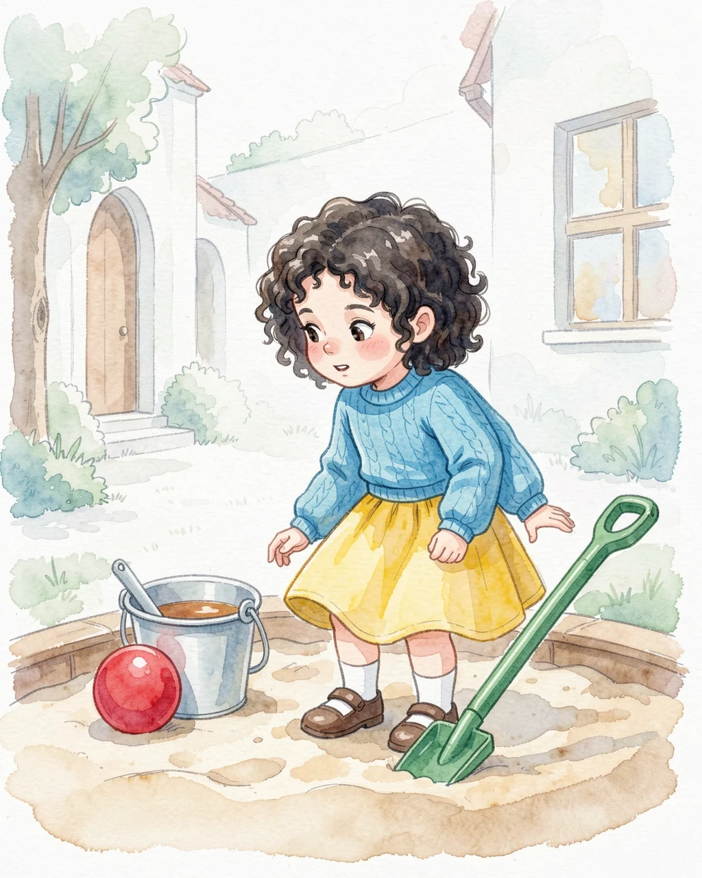 Illustration for page 3 of “Мяч, который хочет друга”