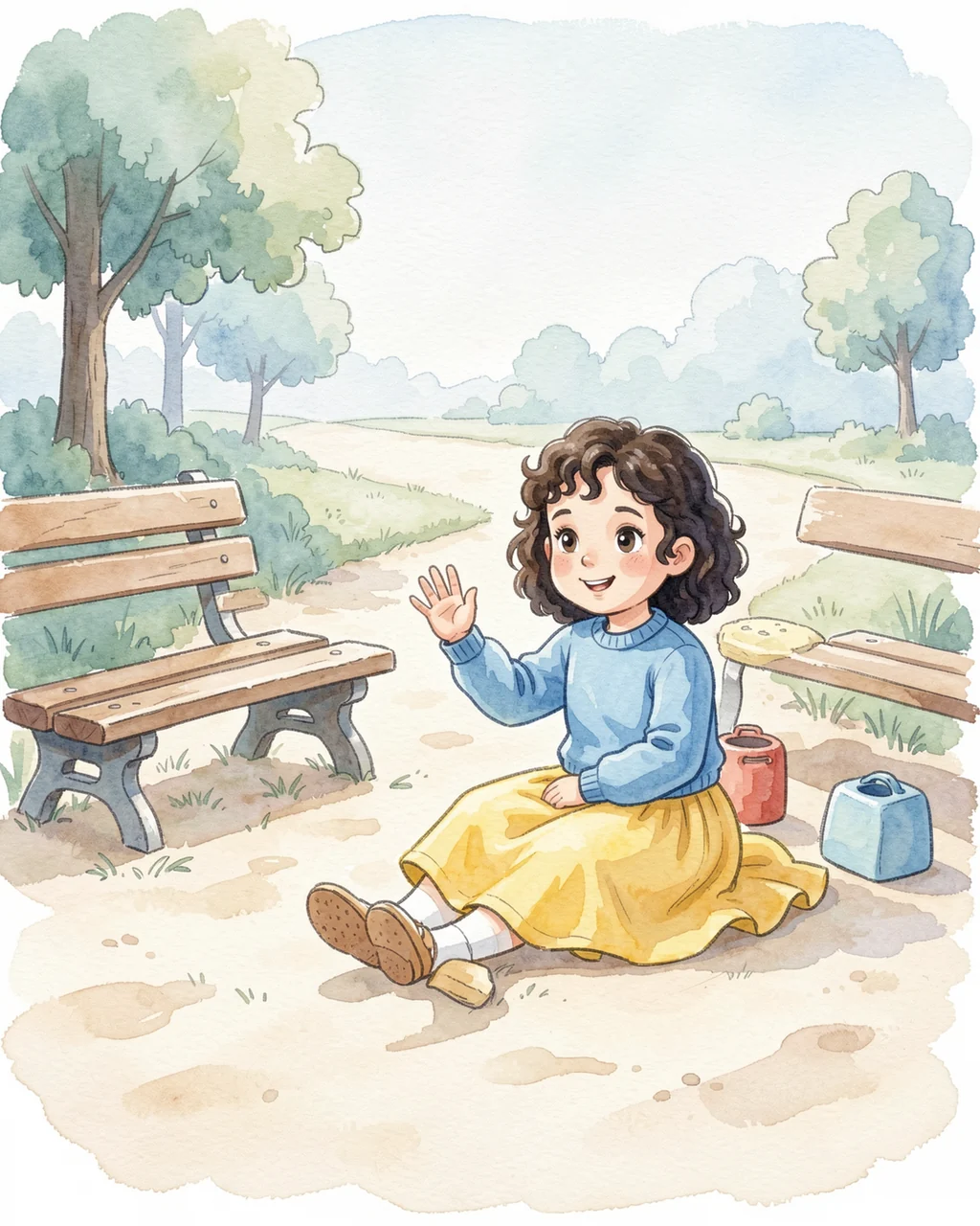 Illustration for page 6 of “Мяч, который хочет друга”