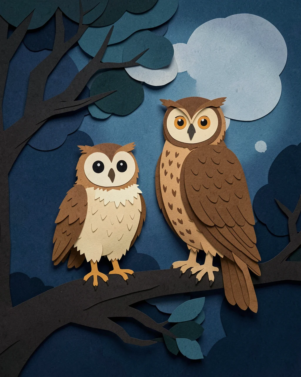 Иллюстрация к странице 1 сказки «The Owlet Who Feared Air»