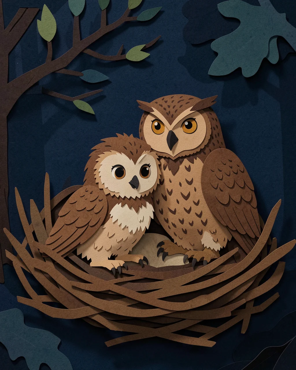 Иллюстрация к странице 7 сказки «The Owlet Who Feared Air»