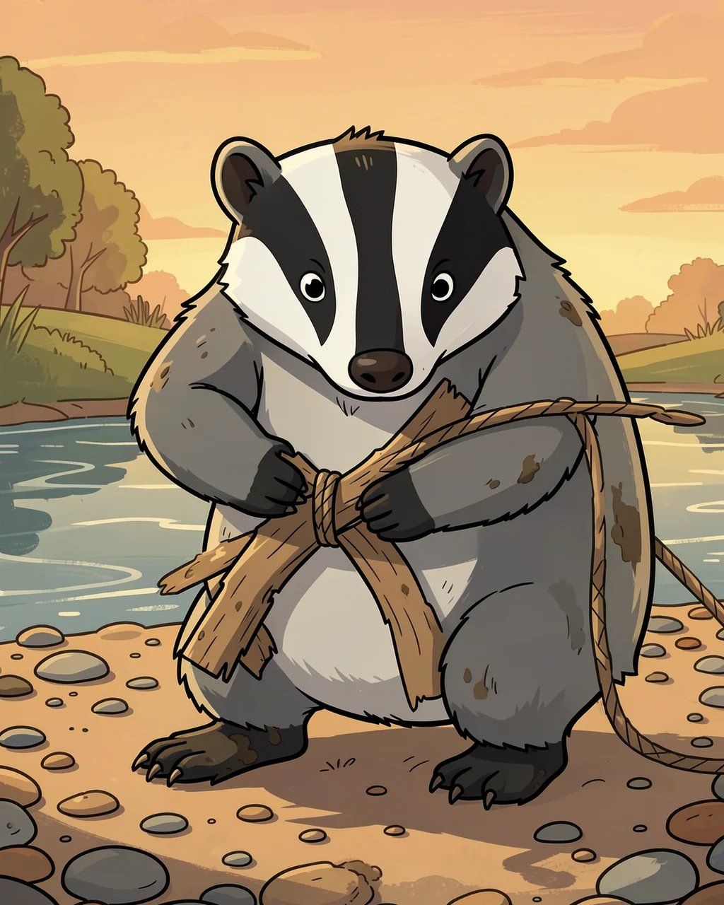 Illustration for page 5 of “Two Rafts by the Pond”