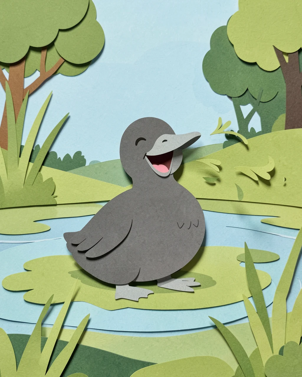 Illustration for page 3 of “The Grey Feathers Found Home”