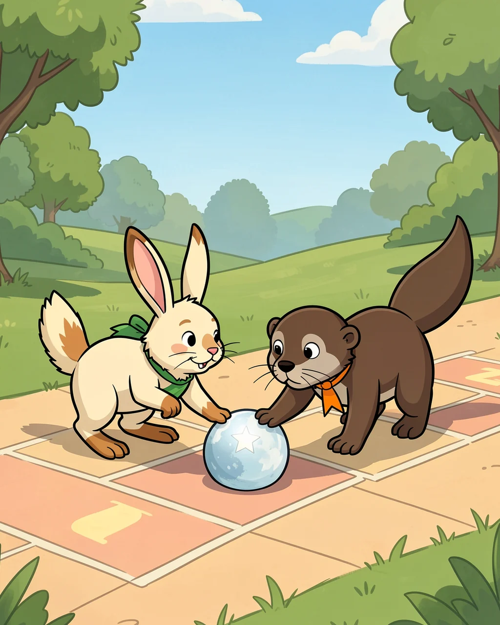 Illustration for page 3 of “The Flag Chose a Team”