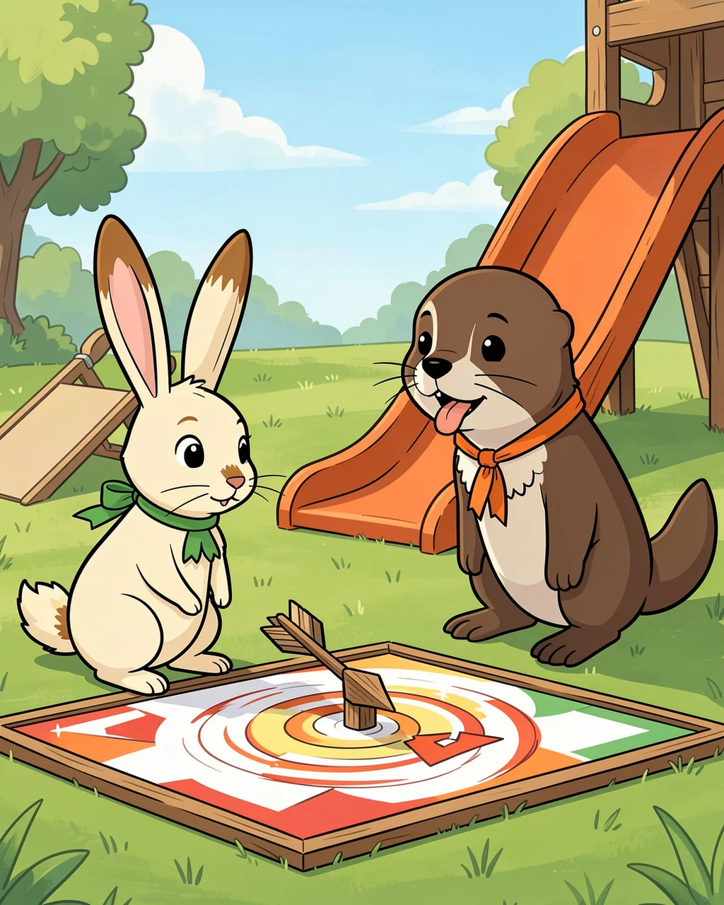 Illustration for page 4 of “The Flag Chose a Team”