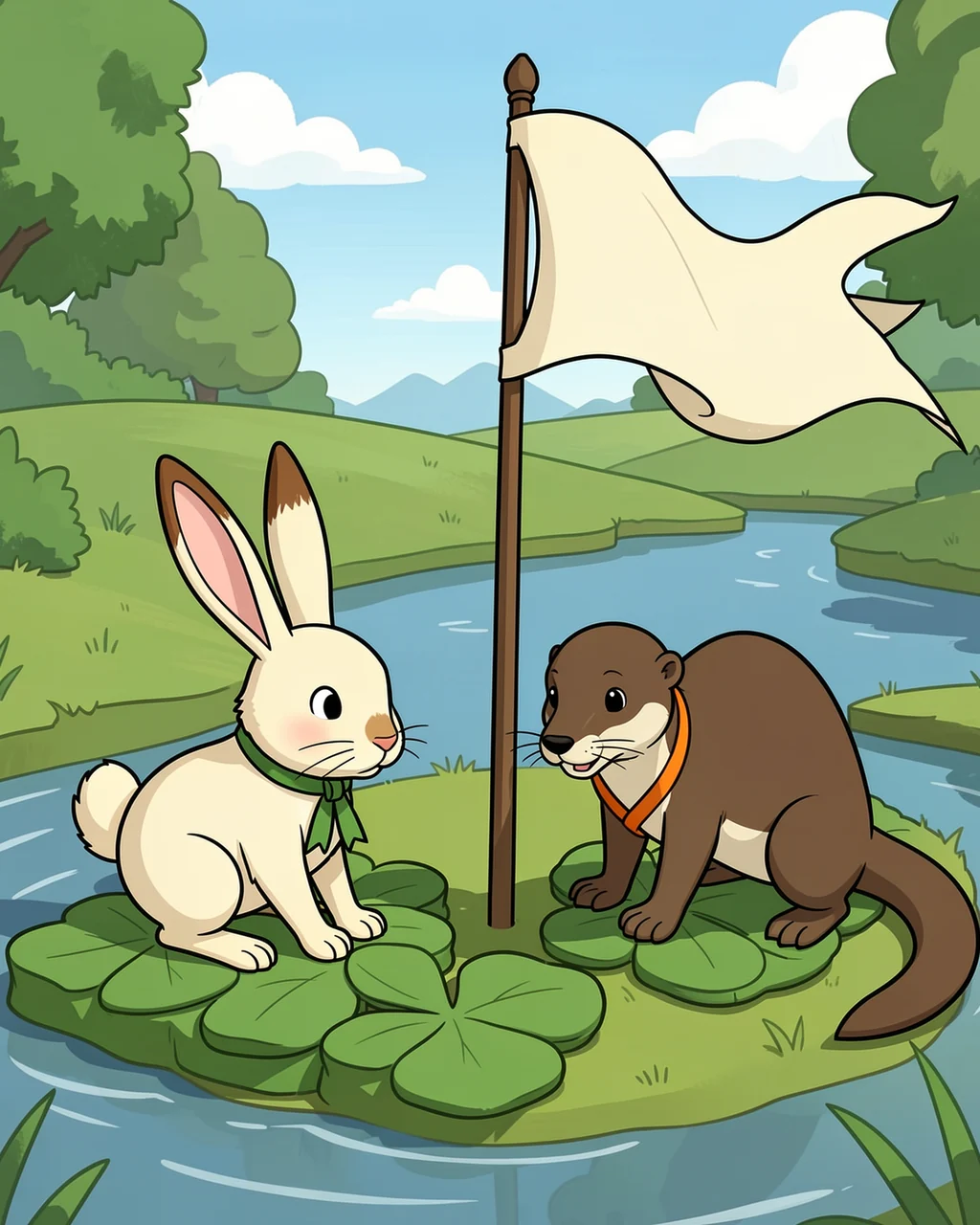 Illustration for page 5 of “The Flag Chose a Team”