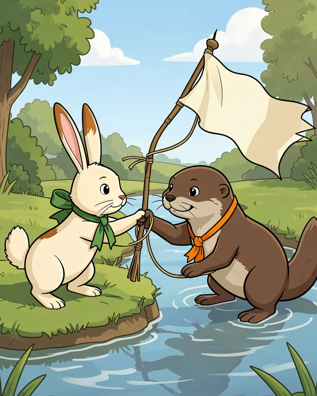Illustration for page 6 of “The Flag Chose a Team”