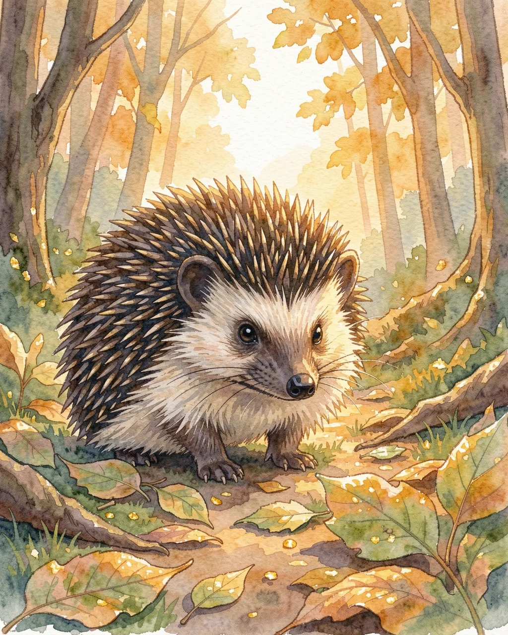 Illustration for page 3 of “Пух вспоминает яблоню”
