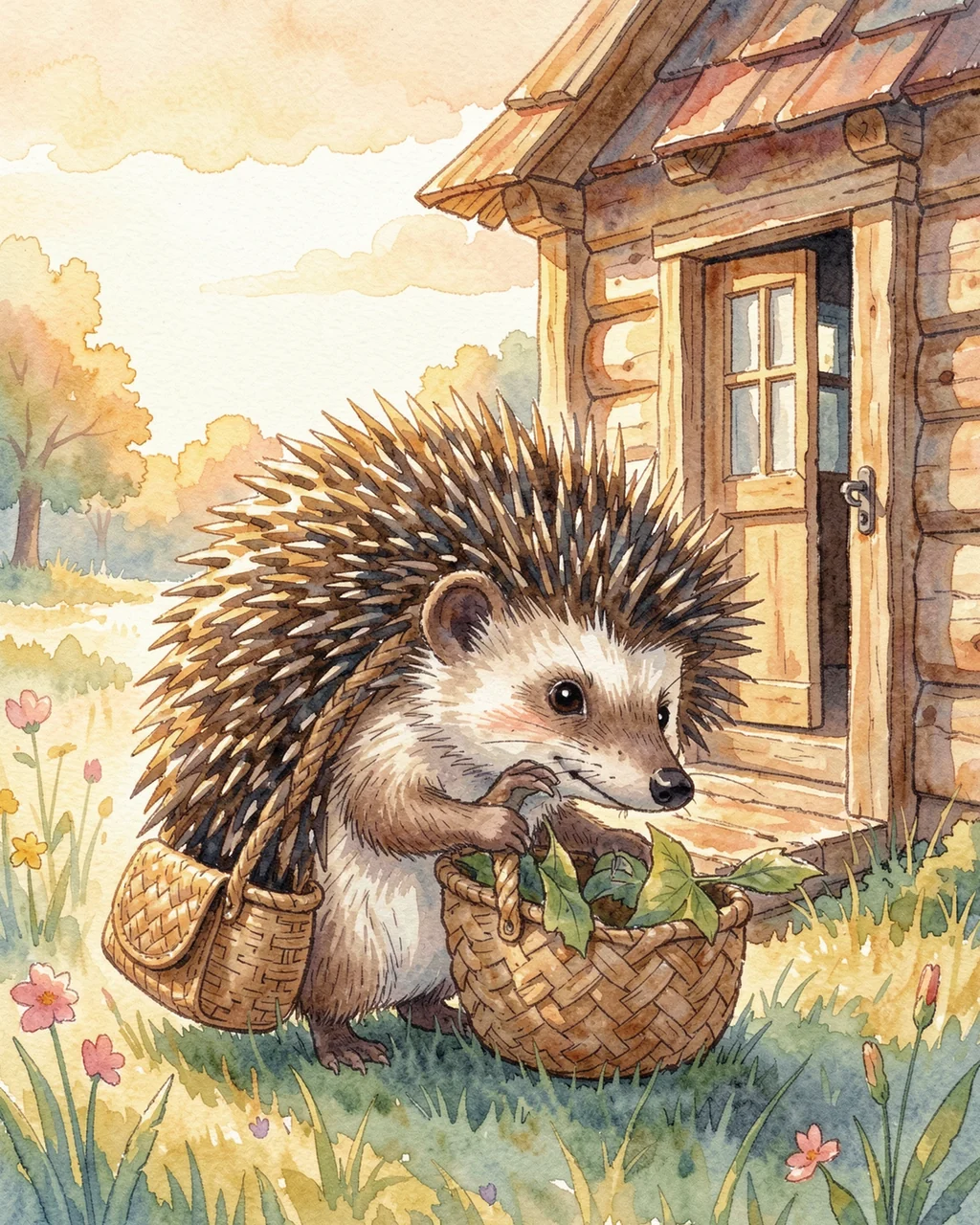 Illustration for page 1 of “На ветке над тропинкой”