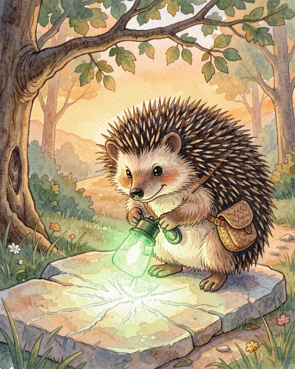 Illustration for page 4 of “На ветке над тропинкой”
