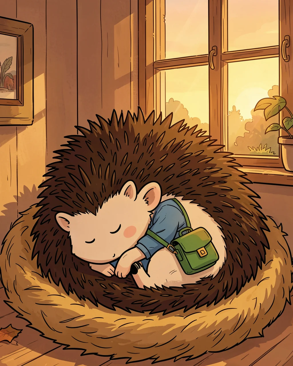 Illustration for page 5 of “У ростка под листьями”