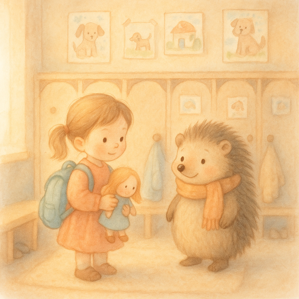 Маша и первый друг в садике