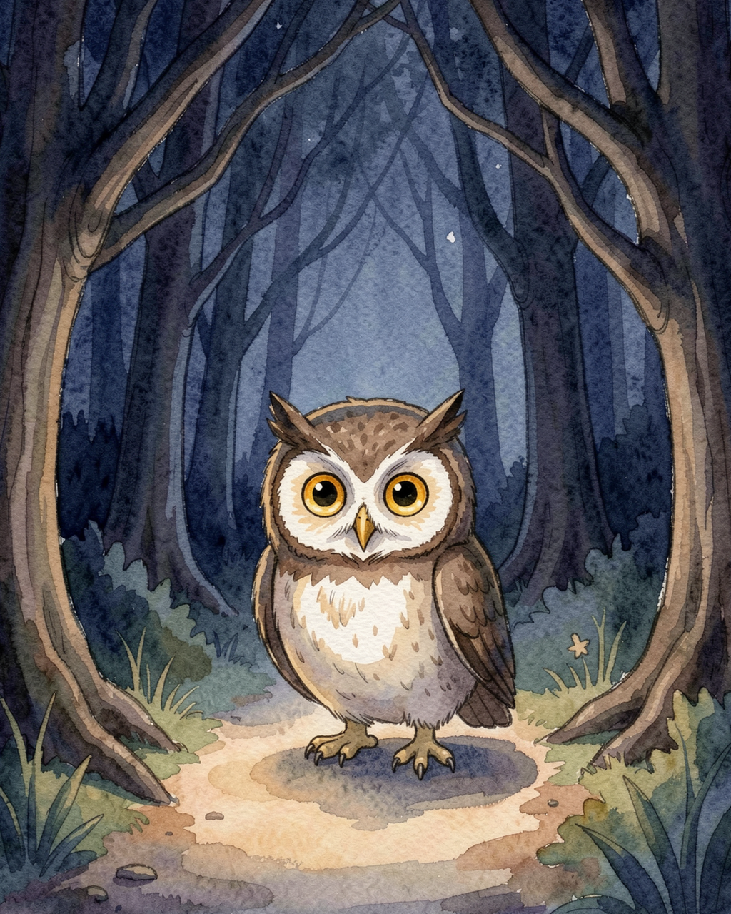 Illustration for page 2 of “Что шумит ночью”