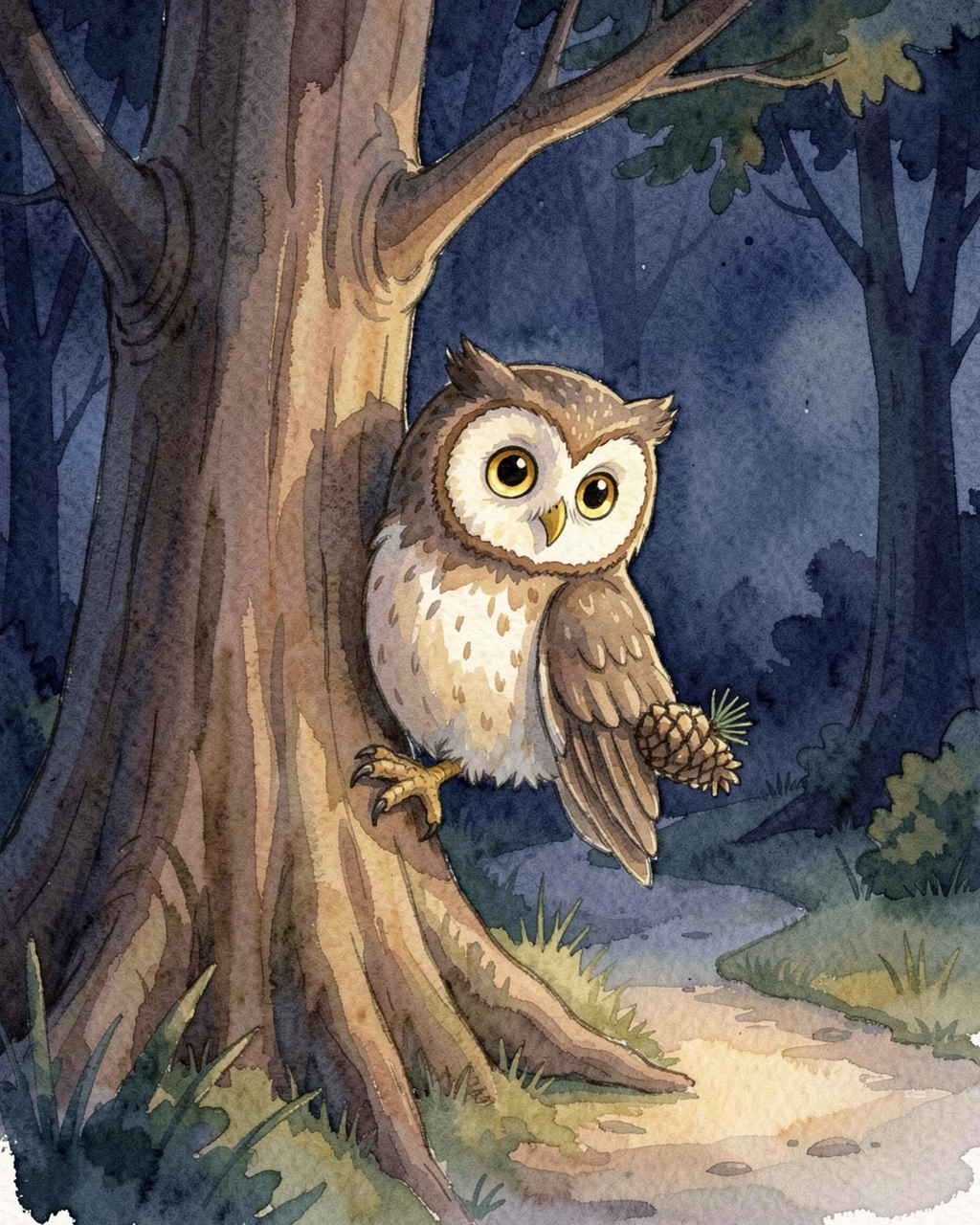 Illustration for page 3 of “Что шумит ночью”