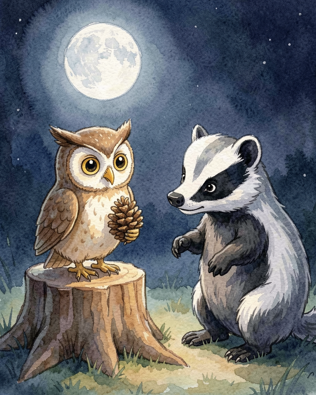 Illustration for page 4 of “Что шумит ночью”