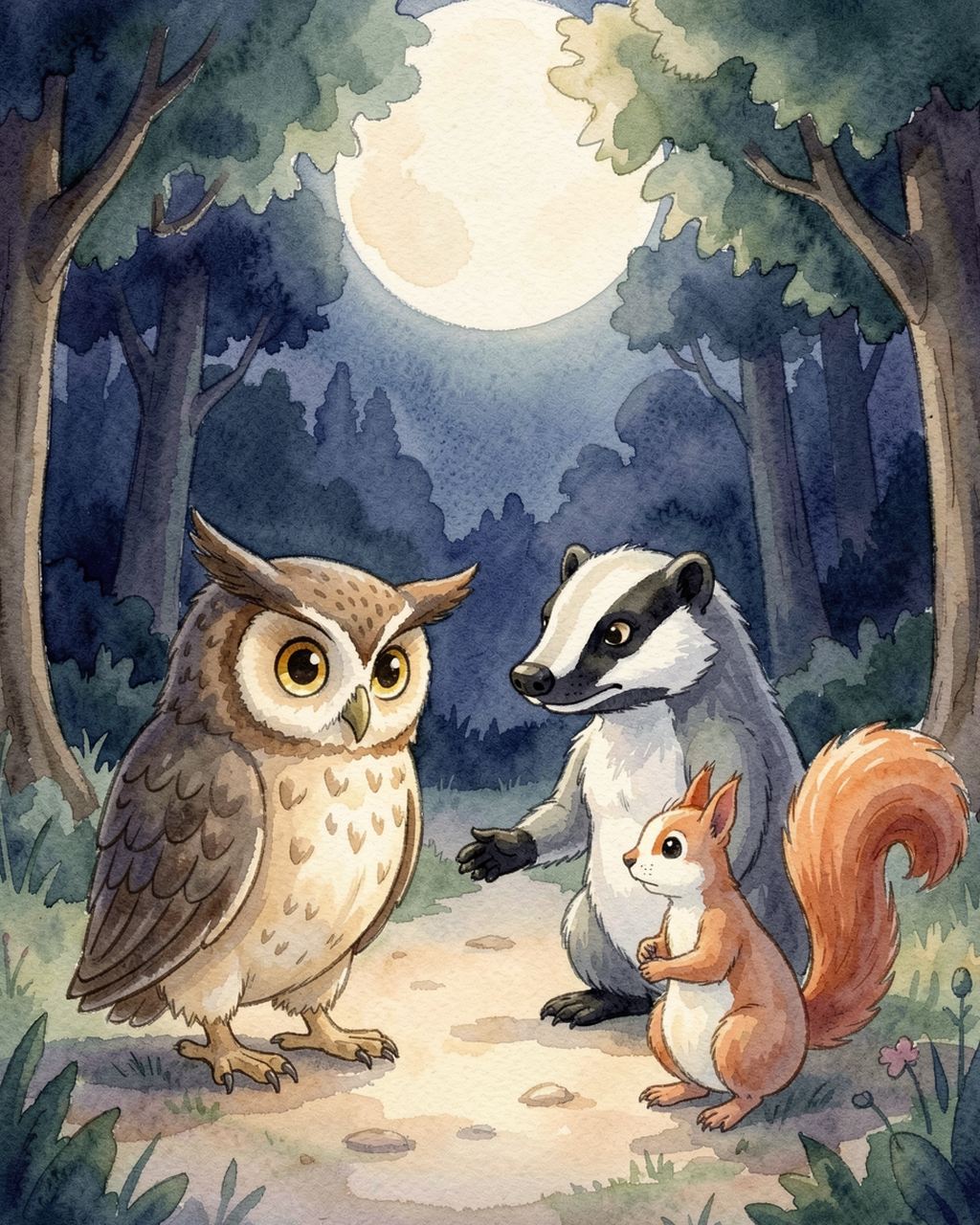 Illustration for page 5 of “Что шумит ночью”