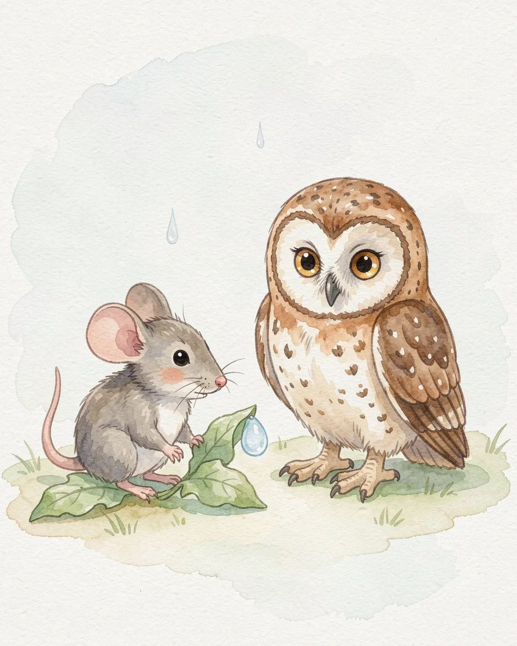 Illustration for page 4 of “Seven Raindrops Before Thunder”