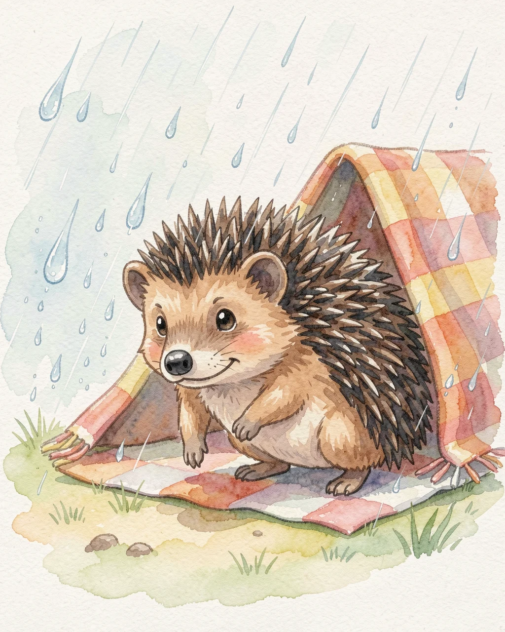 Illustration for page 6 of “The Silver-Nosed Hedgehog”