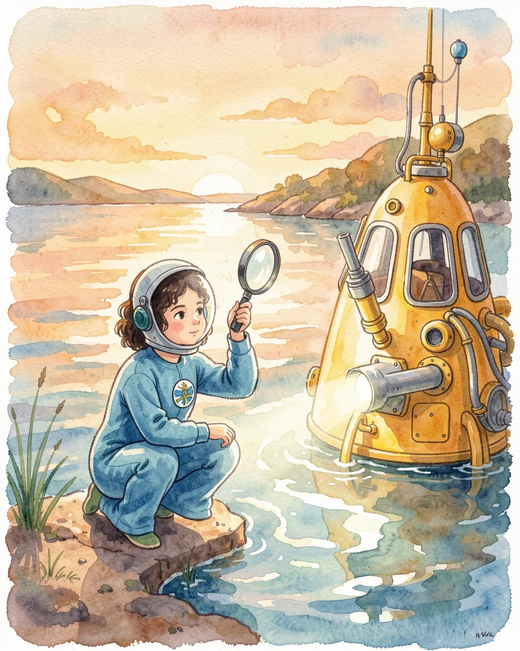 Illustration for page 4 of “Коралл, который ждёт тишины”
