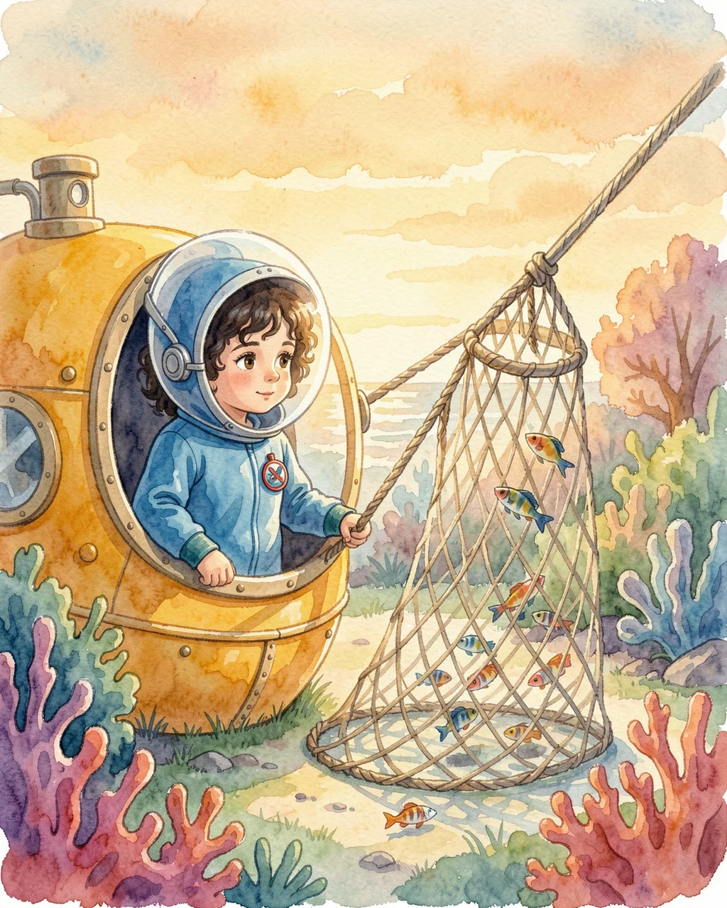 Illustration for page 5 of “Коралл, который ждёт тишины”