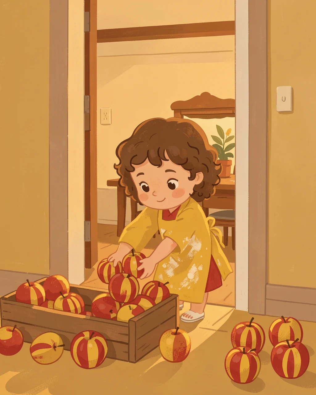 Иллюстрация к странице 2 сказки «Emma Waits for Dough»