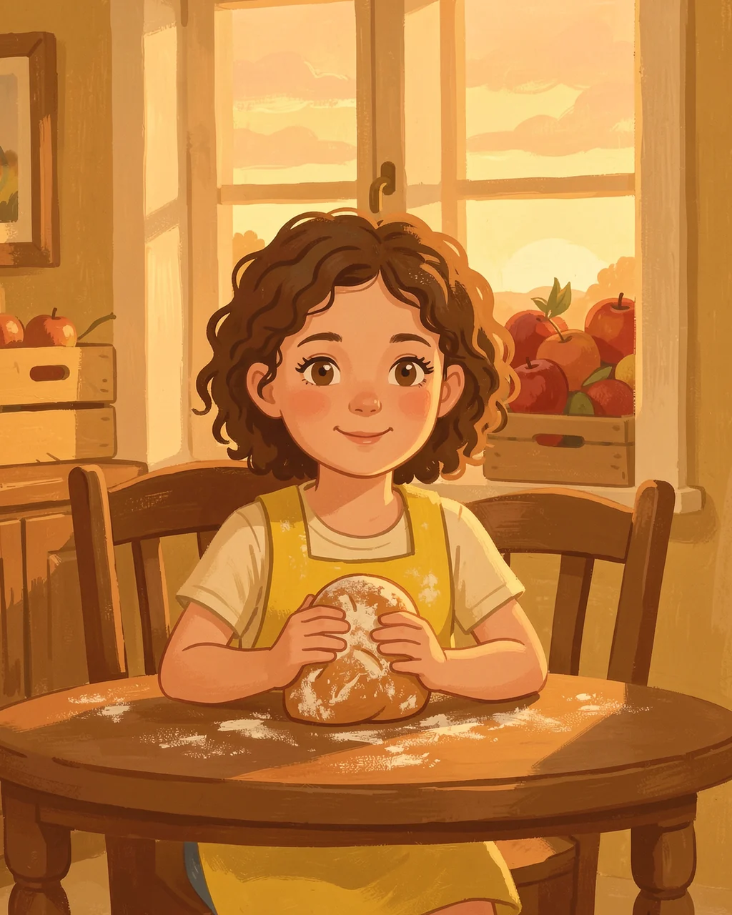 Иллюстрация к странице 5 сказки «Emma Waits for Dough»