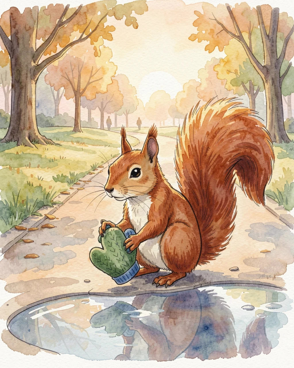 Illustration for page 4 of “Whose Mitten Waits Here?”