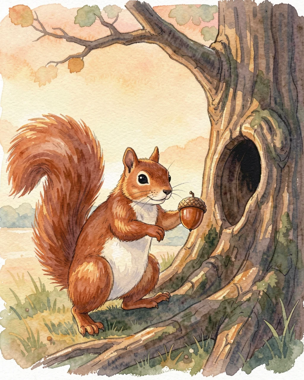 Illustration for page 7 of “Whose Mitten Waits Here?”