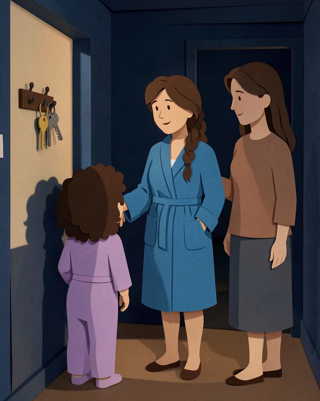 Illustration for page 3 of “Nora Makes a Goodnight Circle”