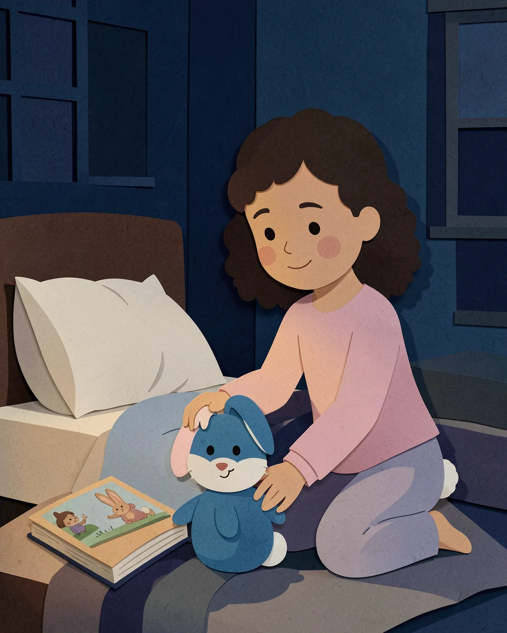 Illustration for page 4 of “Nora Makes a Goodnight Circle”