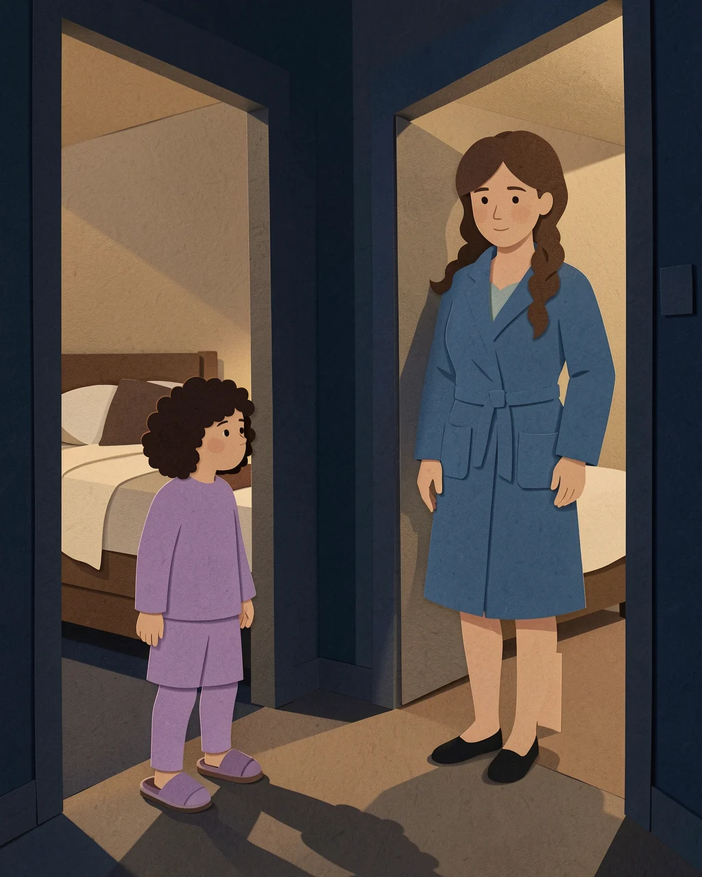 Illustration for page 6 of “Nora Makes a Goodnight Circle”