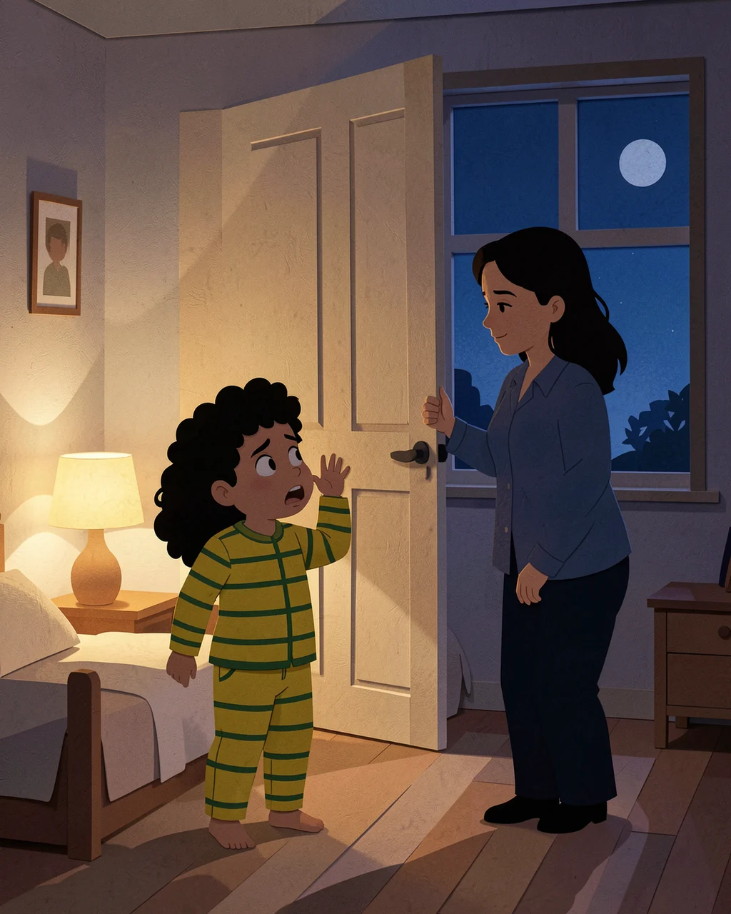 Illustration for page 1 of “Секрет синего ночника”